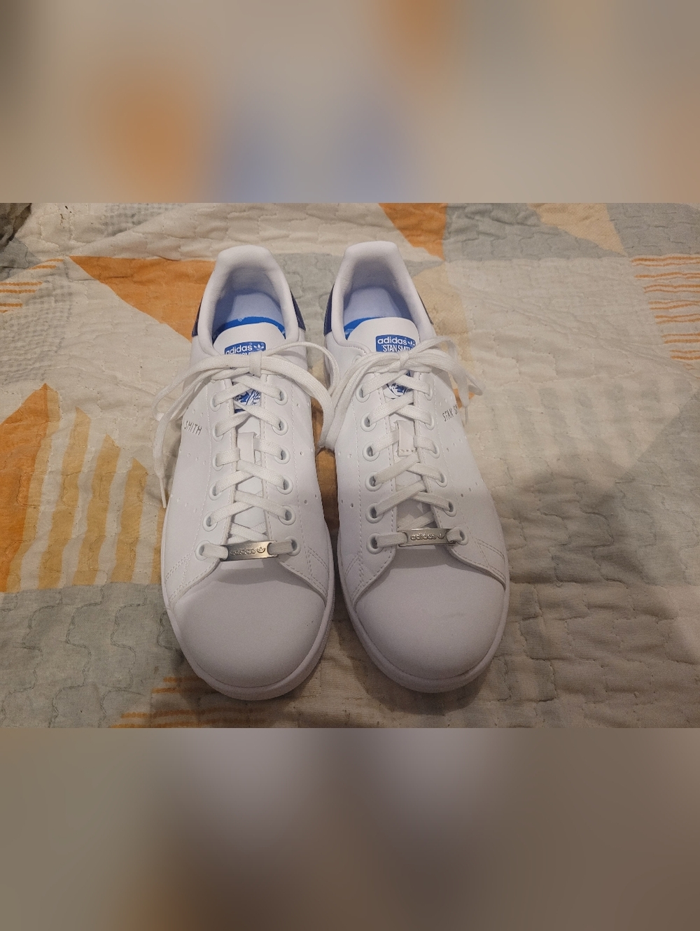 New Youth Size 6 Adidas Stan Smith White Blue